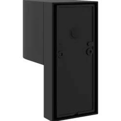 vidaXL Udendørs væglampe Sort 12 x 7 x 15 cm Rustfrit stål