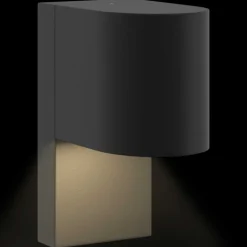 vidaXL Udendørs væglampe Sort 12 x 7 x 15 cm Rustfrit stål