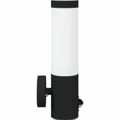 vidaXL Udendørs væglampe Sort 12 x 8,5 x 29 cm