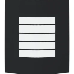 vidaXL Udendørs væglampe Sort 23,5 x 9 x 26 cm