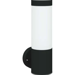 vidaXL Udendørs væglampe Sort 12 x 8,5 x 27 cm