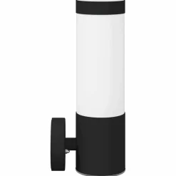 vidaXL Udendørs væglampe Sort 12 x 8,5 x 27 cm