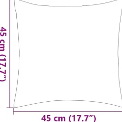 vidaXL udendørspuder 2 stk. 45 x 45 cm grå