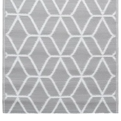 vidaXL udendørstæppe ARAKIL 80x150 cm PP grå