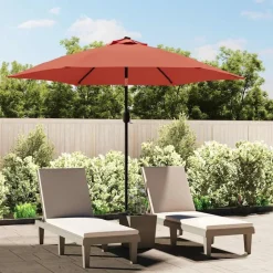 vidaXL udskiftningsdug til parasol 300 cm terrakotta
