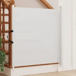 vidaXL udtrækkelig låge til kæledyr 82,5x125 cm hvid
