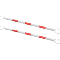 vidaXL udtrækkelige trafikkeglestænger 2 stk. 116-197 cm plastik