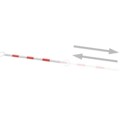 vidaXL udtrækkelige trafikkeglestænger 2 stk. 116-197 cm plastik