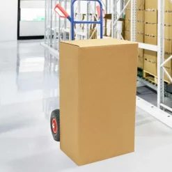 vidaXL Udvidelig håndvogn Blå og Rød 49,5 x 53 x 114 cm Stål