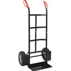 vidaXL Udvidelig håndvogn Sort og rød 57 x 46 x 113 cm Stål