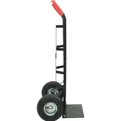 vidaXL Udvidelig håndvogn Sort og rød 57 x 46 x 113 cm Stål
