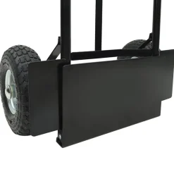 vidaXL Udvidelig håndvogn Sort og rød 57 x 46 x 113 cm Stål