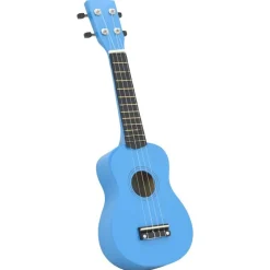 vidaXL ukulelesæt med taske til børn 21" babyblå
