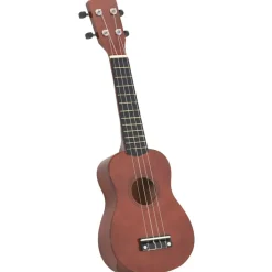 vidaXL ukulelesæt sopran med taske til børn 21" mørkt træ