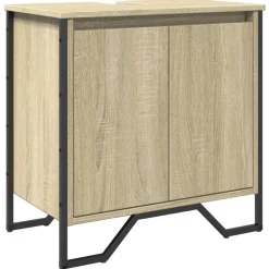 vidaXL underskab til håndvask 60x35x60 cm konstrueret træ sonoma-eg