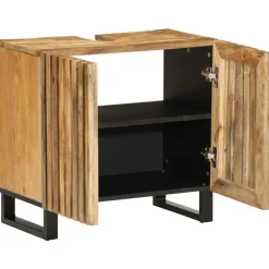 vidaXL underskab til vask 62x34x58 cm massivt ru mangotræ