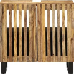 vidaXL underskab til vask 62x34x58 cm massivt ru mangotræ