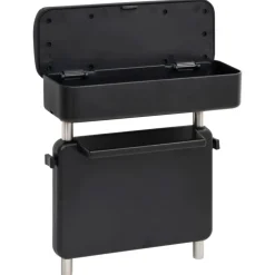 vidaXL universelt armlæn til bil 23x8x(30-38) cm ABS sort