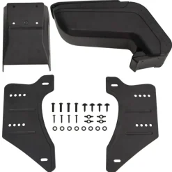 vidaXL universelt armlæn til bil 14x30x(32-48,5) cm ABS sort