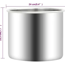 vidaXL vakuumkammer med enkelttrins pumpe 7,4 l