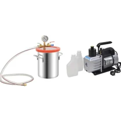 vidaXL vakuumkammer med 2-trins pumpe 5,5 l