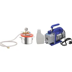 vidaXL vakuumkammer med 2-trins pumpe 3,7 l