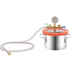 vidaXL vakuumkammer med 2-trins pumpe 3,7 l