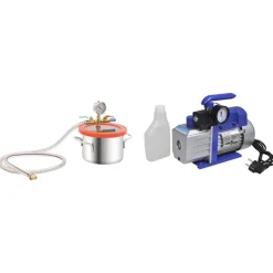 vidaXL vakuumkammer med 2-trins pumpe 3,7 l