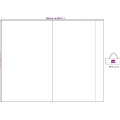 vidaXL Vandafvisende Tarp med tag 240 x 300 cm
