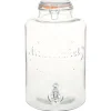 vidaXL vanddispenser XXL med tappehane gennemsigtig 8 l glas
