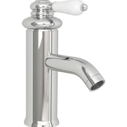 vidaXL vandhane til badeværelseshåndvask 130x180 mm kromfinish