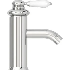 vidaXL vandhane til badeværelseshåndvask 130x180 mm kromfinish