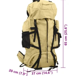 vidaXL vandretaske 60 l oxfordstof kakifarve