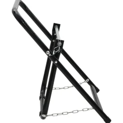 vidaXL vandslangestativ 48 cm 45 kg pulverlakeret stål sort