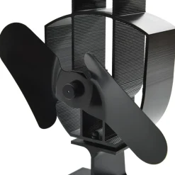 vidaXL varmedrevet ovnventilator 2 blade sort