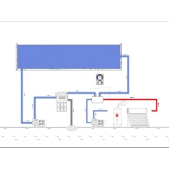vidaXL varmeveksler til pool 292 x 134 mm 28 kW