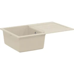 vidaXL Vask Beige 780 x 500 mm 80% Kvarts og 20% Resin