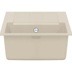 vidaXL Vask Beige 780 x 500 mm 80% Kvarts og 20% Resin