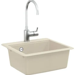 vidaXL Vask Beige 470 x 440 mm Granit
