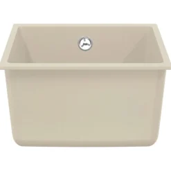 vidaXL Vask Beige 370 x 460 mm 80% Kvarts og 20% Resin