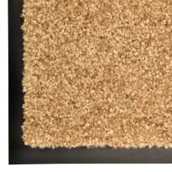 vidaXL vaskbar dørmåtte 40x60 cm cremefarvet