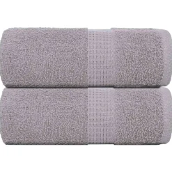 vidaXL vaskehåndklæder FROGN 2 stk. grå 30x30 cm 360 gsm