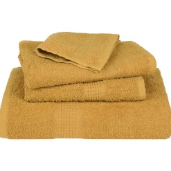 vidaXL vaskehåndklæder FROGN 2 stk. guld 30x30 cm 360 gsm