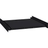 vidaXL Vaskemaskine Mellemhul Sort 60 x 60 x 8 cm Stål