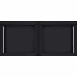 vidaXL Vaskemaskine Pedestal 2 pcs Sort 120 x 56 x 52 cm Stål