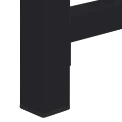 vidaXL Vaskemaskine Pedestal 2 pcs Sort 120 x 56 x 52 cm Stål