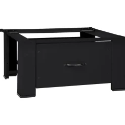 vidaXL Vaskemaskine Pedestal Sort 64 x 55 x 32,5 cm Stål