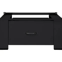 vidaXL Vaskemaskine Pedestal Sort 64 x 55 x 32,5 cm Stål
