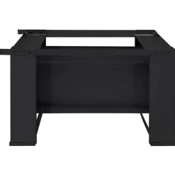 vidaXL Vaskemaskine Pedestal Sort 64 x 55 x 32,5 cm Stål
