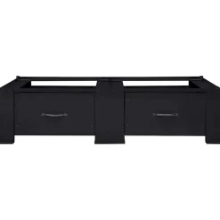 vidaXL Vaskemaskine Pedestal 2 pcs Sort 127 x 54,5 x 32,5 cm Stål